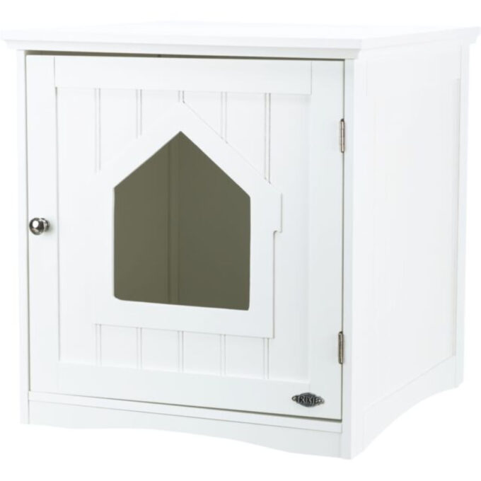 TRIXIE Cat House, mobilier mască pisici, alb, 49x51x51 cm