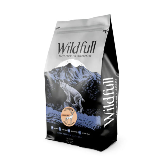 WILDFULL Venison, Căprioară, hrană uscată fără cereale pisici, 10kg
