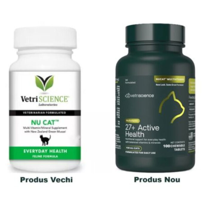 VETRISCIENCE 27+ Active Health, multivitamine pisici, comprimate masticabile VETRISCIENCE 27+ Active Health, multivitamine pisici, flacon, 100 comprimate masticabile