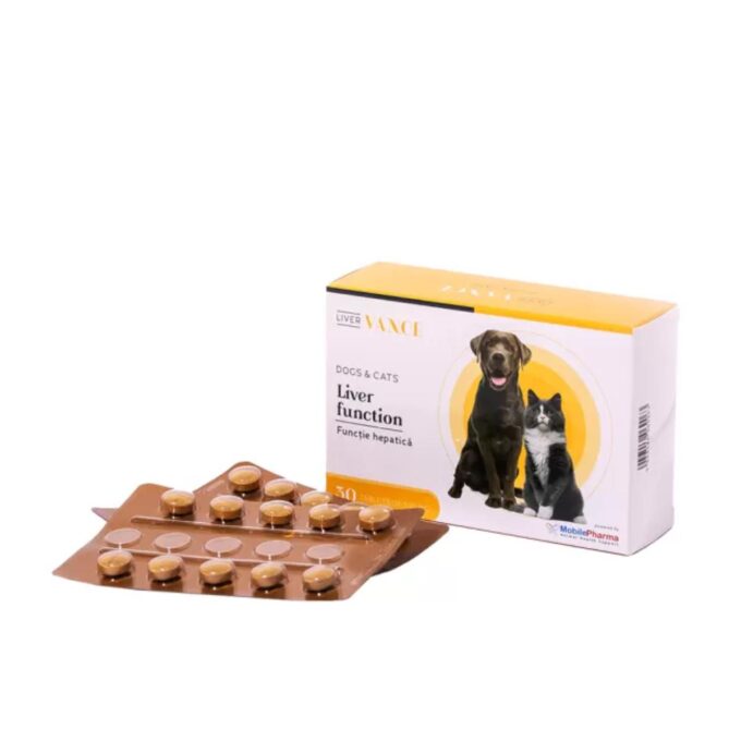 VANCE Liver Function funcție hepatică , supliment sistem hepatic câini și pisici, comprimate VANCE Liver Function funcție hepatică , XS-XL, supliment sistem hepatic câini și pisici, cutie, 30 comprimate
