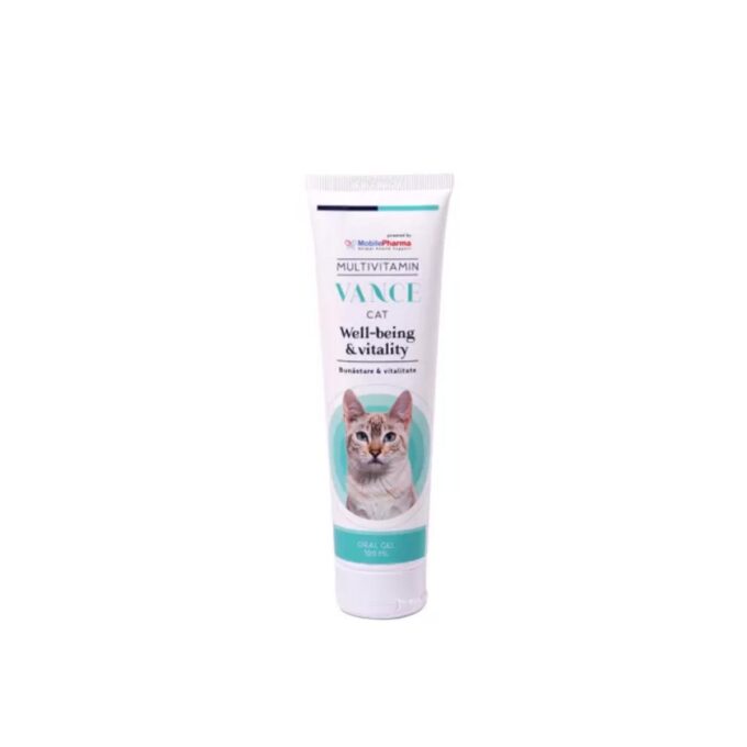 VANCE Multivitamin Bunăstare & Vitalitate, multivitamine pisici, pastă orală VANCE Multivitamin Bunăstare & Vitalitate, multivitamine pisici, tub, 100ml pastă orală