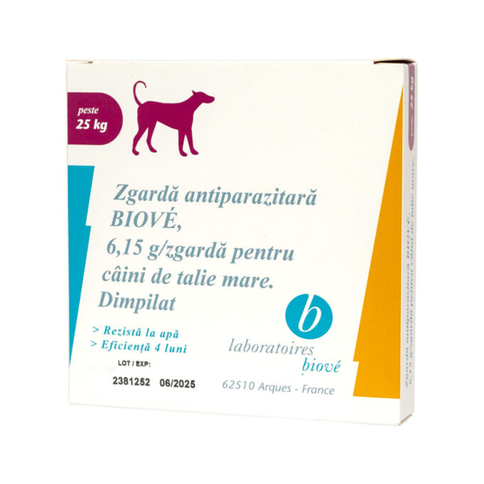 LABORATOIRES BIOVE, deparazitare externă câini, zgardă LABORATOIRES BIOVE, deparazitare externă câini, L-XL, zgardă, 60 cm, 1buc