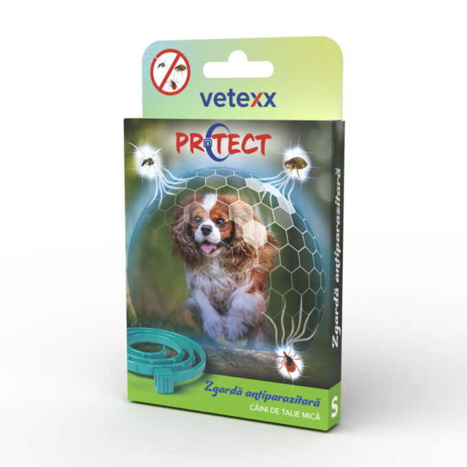 VETEXX Protect, deparazitare externă câini, zgardă VETEXX Protect, deparazitare externă câini, XS-S, zgardă, 38 cm, 1buc