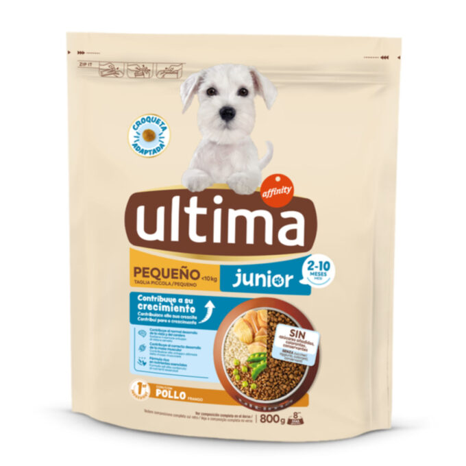 ULTIMA Small Junior, XS-S, Pui, hrană uscată câini junior, 800g