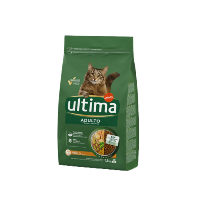 ULTIMA Adult, Pui, hrană uscată pisici, 1.5kg