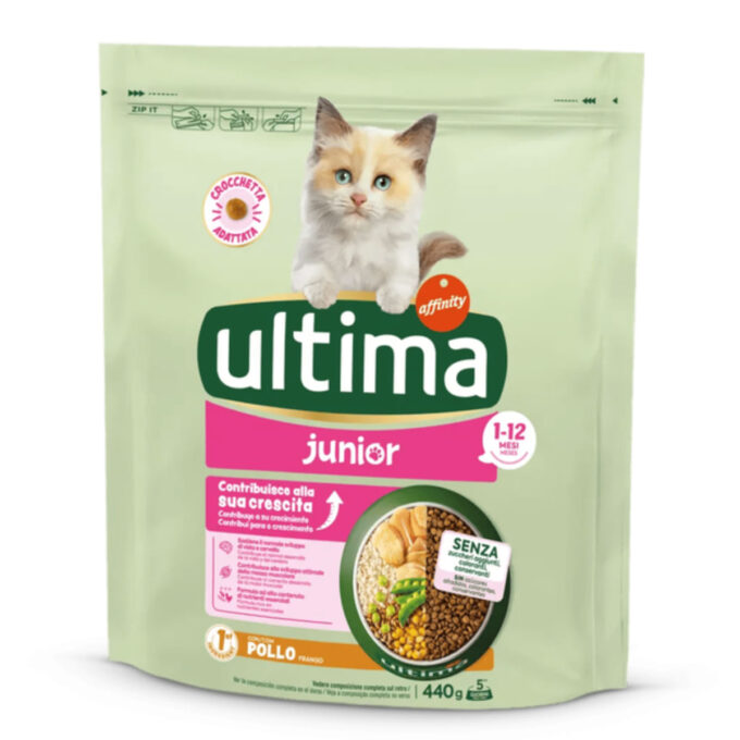 ULTIMA Junior, Pui, hrană uscată pisici junior, 440g