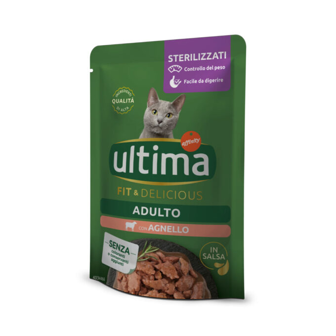 ULTIMA Fit & Delicious Sterilised, Miel, plic hrană umedă pisici sterilizate, (în sos), bax, 85g x 24buc