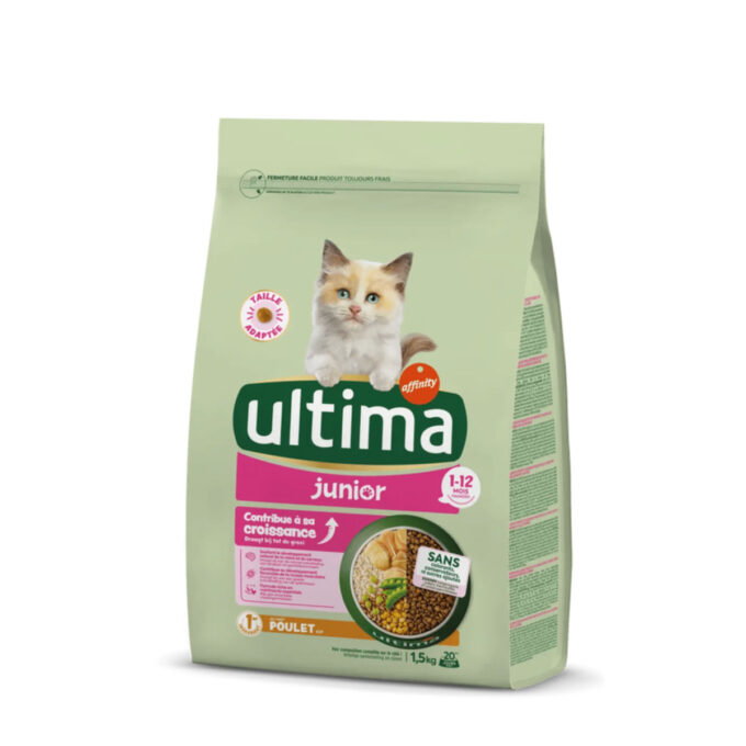 ULTIMA Junior, Pui, hrană uscată pisici junior, 1.5kg