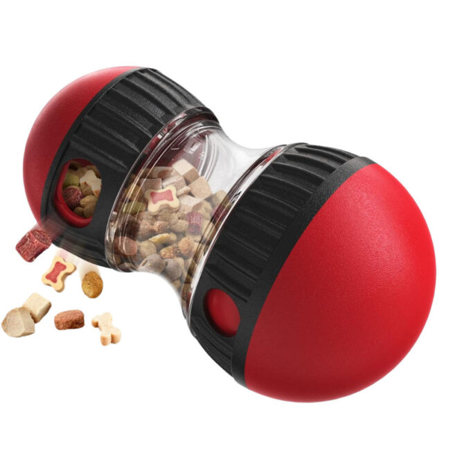 SHAW Dispenser & Puzzle, jucărie interactivă câini, eliberare recompense, plastic SHAW Dispenser & Puzzle, jucărie interactivă câini XS-L, eliberare recompense, plastic, roșu, 1buc
