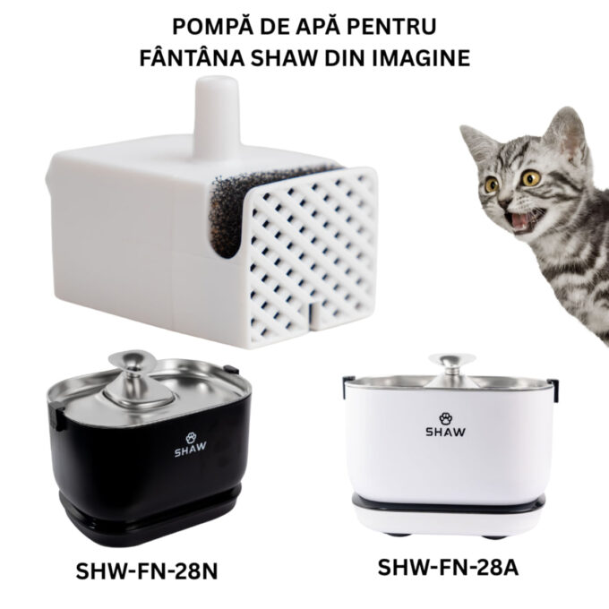 SHAW Pompă PRO V3, pompă fântână câini și pisici, 1buc
