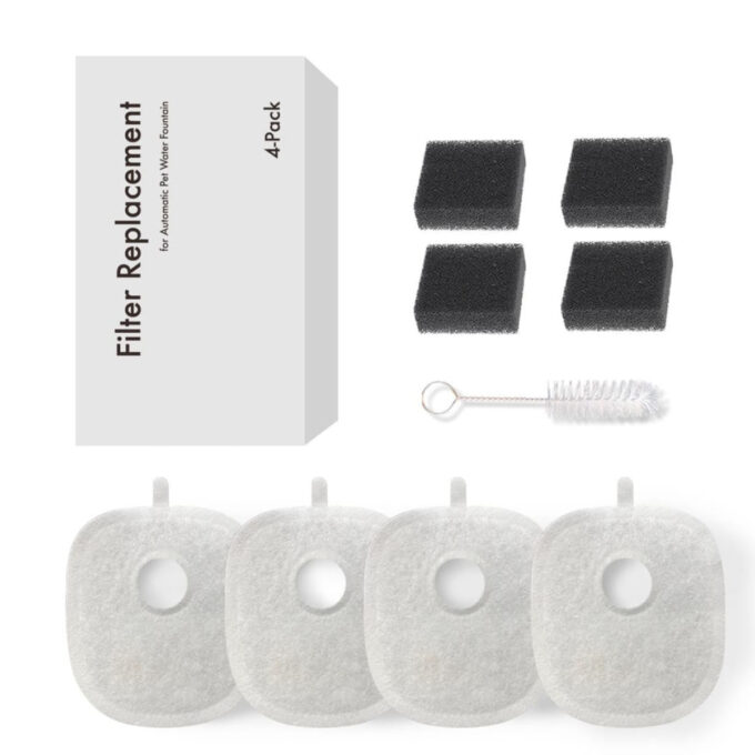 SHAW Set 4 filtre Shaw PRO V3, filtre fântână câini și pisici, 4buc