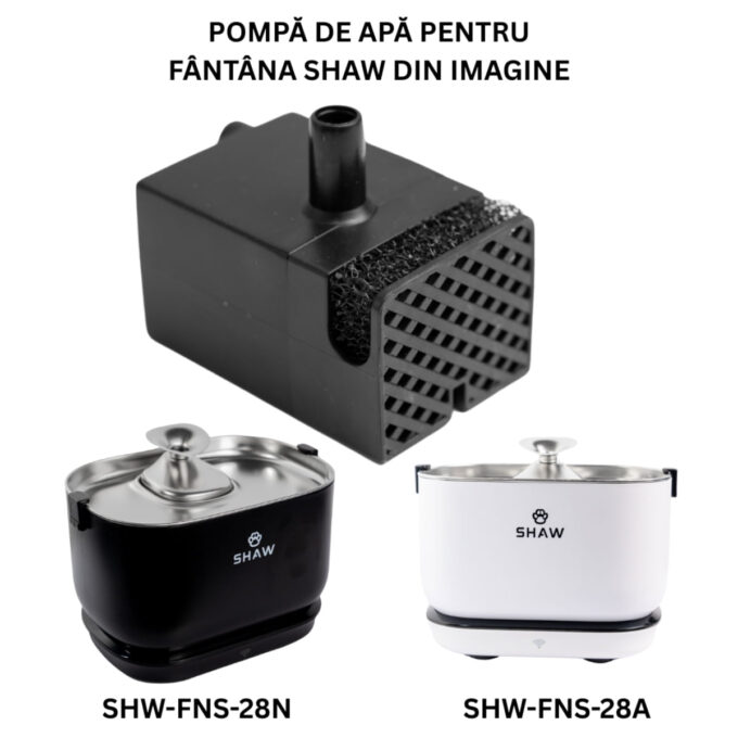 SHAW Pompă PRO V3 Smart, pompă fântână câini și pisici, 1buc