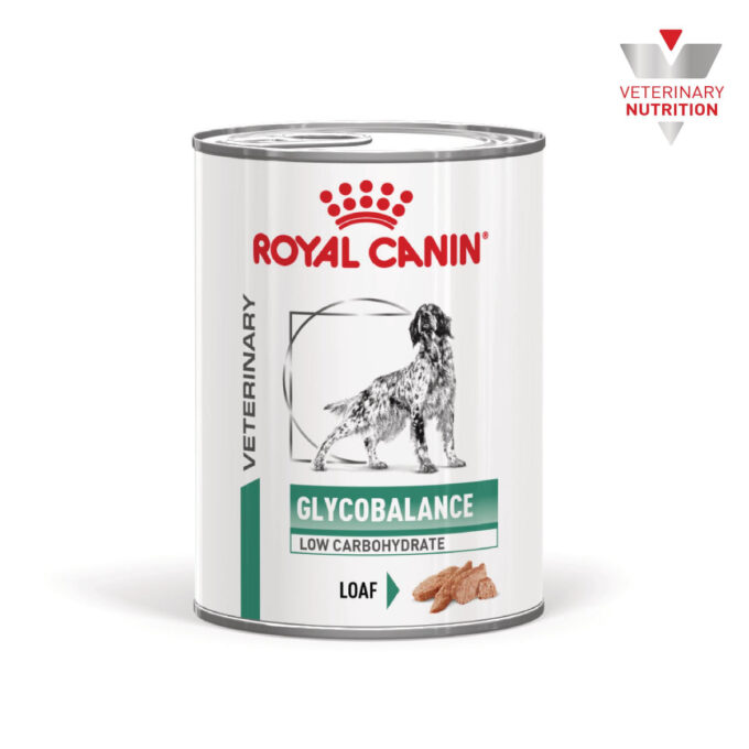 ROYAL CANIN VETERINARY DIET Glycobalance Low Carbohydrate, XS-XL, dietă veterinară, conservă hrană umedă câini, diabet, (pate), 195g