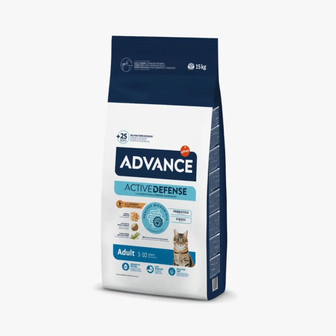 ADVANCE, Pui, hrană uscată pisici, 15kg