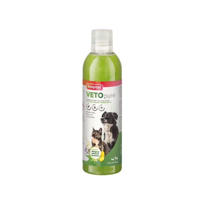 Beaphar VETOpure Sampon Antiparazitar Caini/ Pisici, 250 ml