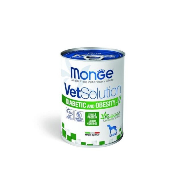 Dieta veterinara caini, Monge VetSolution Diabetic & Obesity, 400 g 1 Dieta veterinara caini, Monge VetSolution Diabetic & Obesity, 400 g