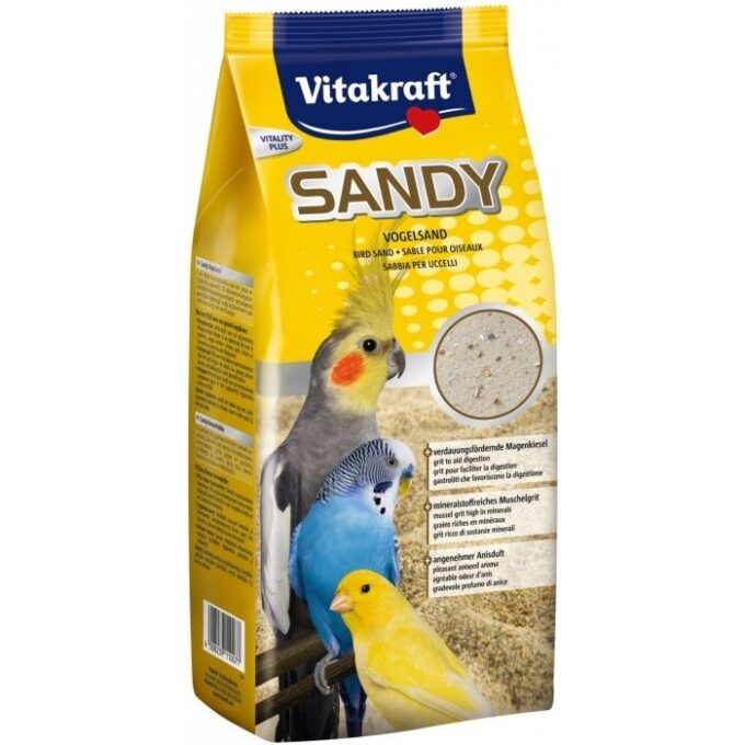 Nisip pentru colivie, Vitakraft Sandy, 2,5 Kg