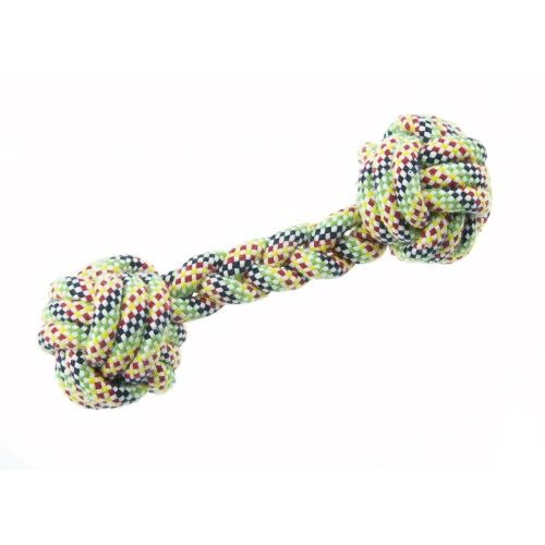 Jucarie caini gantera din sfoara, Enjoy, 20 cm 1 Jucarie caini gantera din sfoara, Enjoy, 20 cm