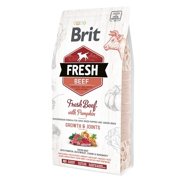 Brit Fresh Beef and Pumpkin Puppy Large, 2.5 kg 1 Brit Fresh Beef and Pumpkin Puppy Large, 2.5 kg