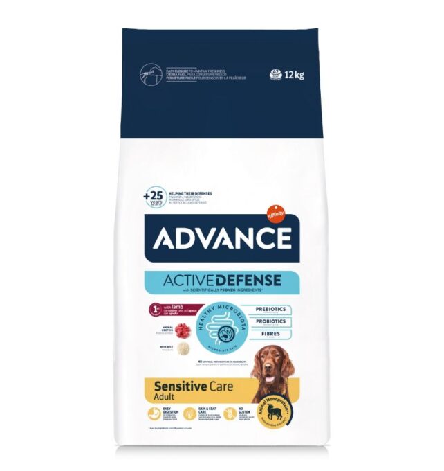 Advance Dog Sensitive, Miel & Orez, 12 kg