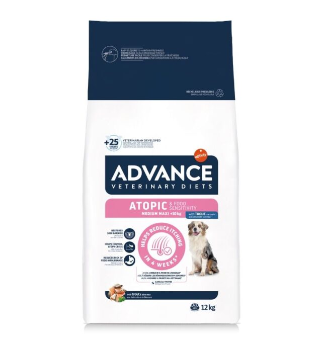 Advance Veterinary Diets Dog Atopic Derma Care Medium - Maxi, 12 kg