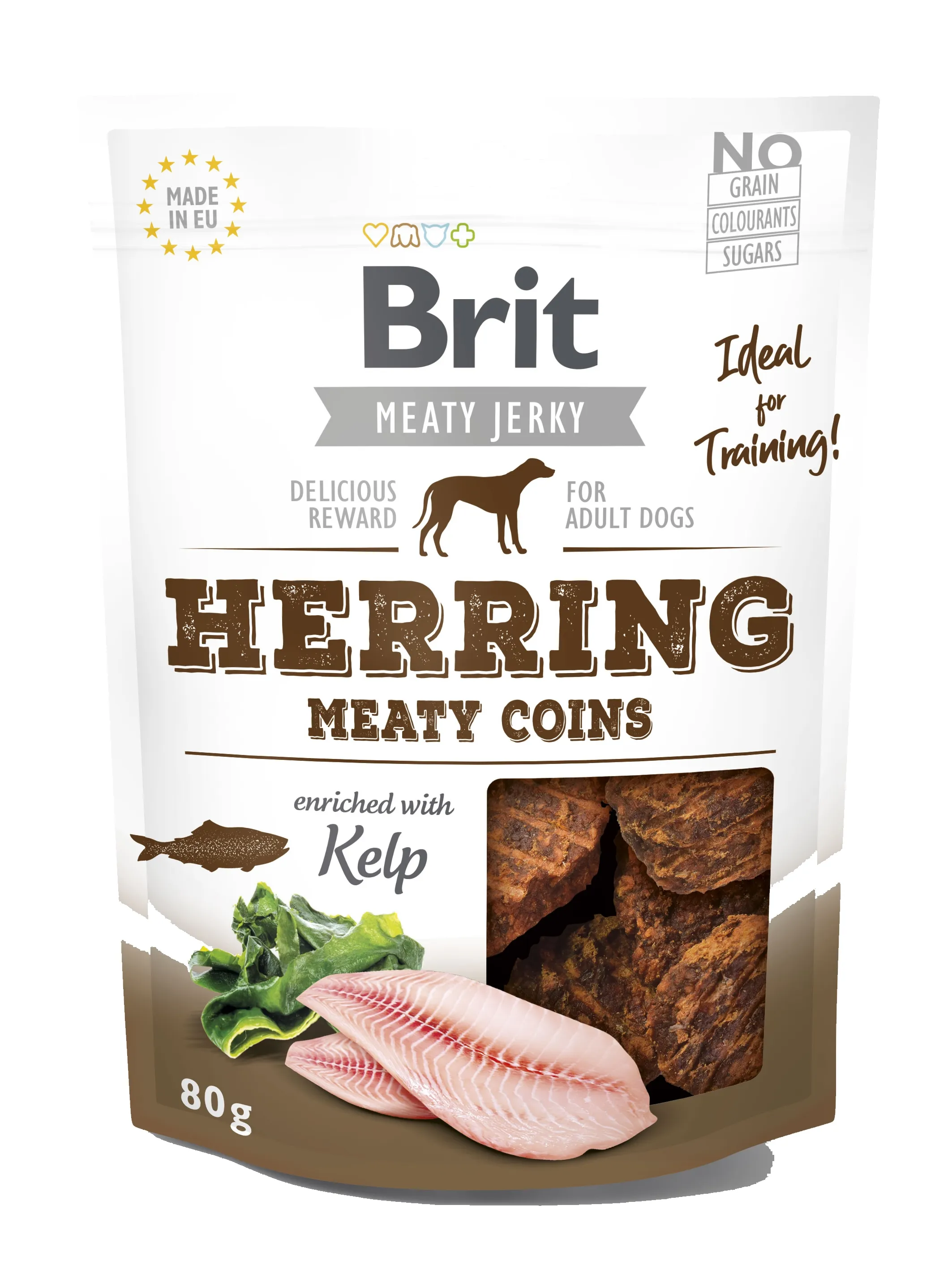 Brit Dog Jerky Herring Meaty Coins, 80 g 1 Brit Dog Jerky Herring Meaty Coins, 80 g