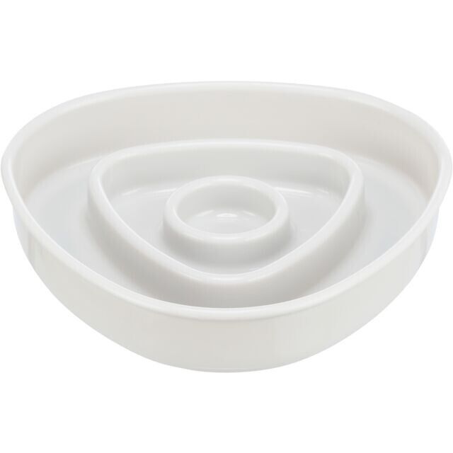 Trixie, castron plastic pentru hranire lenta, 0.35 L/ 15x15 cm