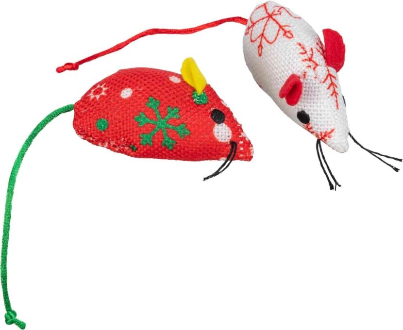 Trixie, set 2 jucarii pisici soareci, 92451, 7 cm