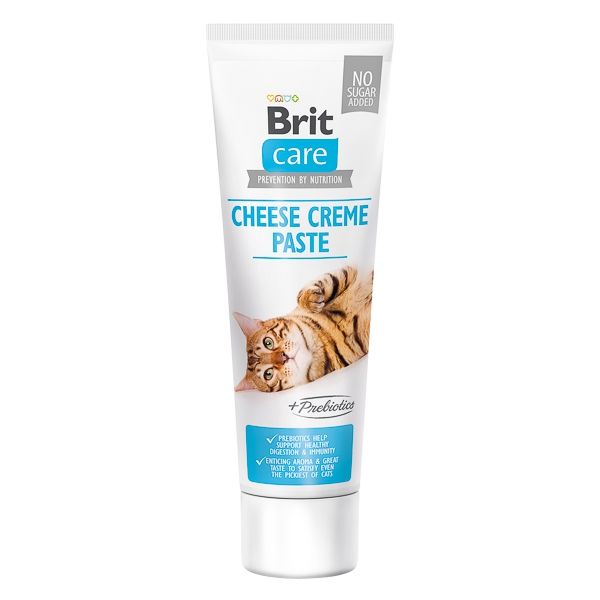 Brit Care Cat Paste Cheese Cream Enriched With Prebiotics, 100 g