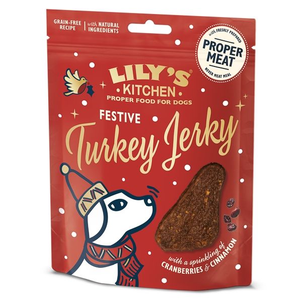 Lily's Kitchen Festive Turkey Jerky for Dogs, 70 g 1 Lily's Kitchen Festive Turkey Jerky for Dogs, 70 g