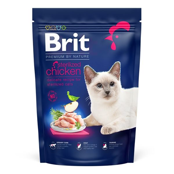 Brit Premium by Nature Cat Sterilized Chicken, 800 g