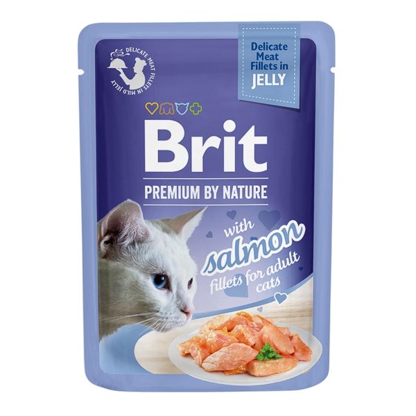 Brit Cat Delicate Salmon in Jelly, 85 g