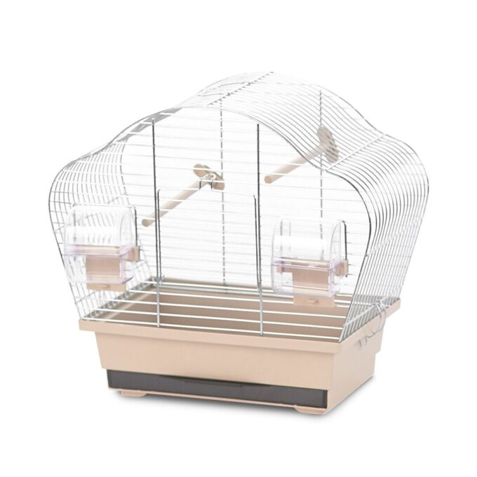 Colivie Natural Beta Mini, 36.5x20x34cm, Bej/ Zinc, L11668
