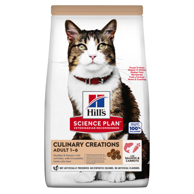 Hrana uscata pisici, Hill's Science Plan Feline Adult Salmon & Carrot, 10 kg