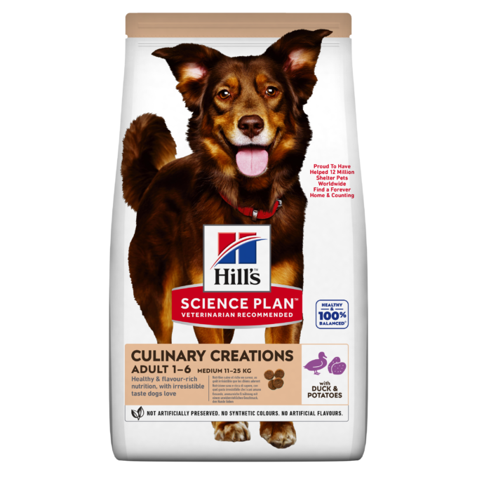 Hrana uscata caini, Hill's Science Plan Canine Adult Medium Duck & Potato, 14 kg