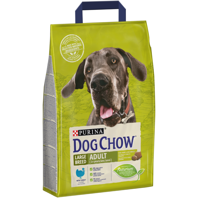 DOG CHOW Adult, Talie Mare, Curcan, 2.5 kg