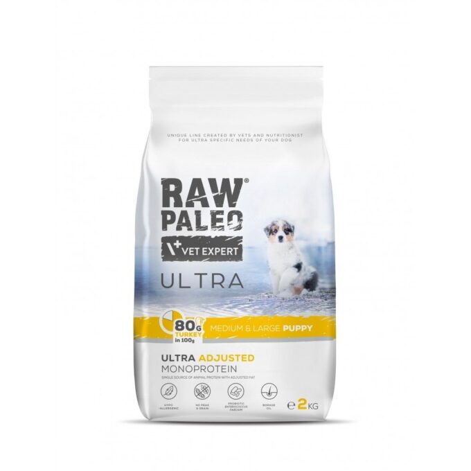 Raw Paleo Ultra Turkey Medium & Large Puppy, 2 kg 1 Raw Paleo Ultra Turkey Medium & Large Puppy, 2 kg
