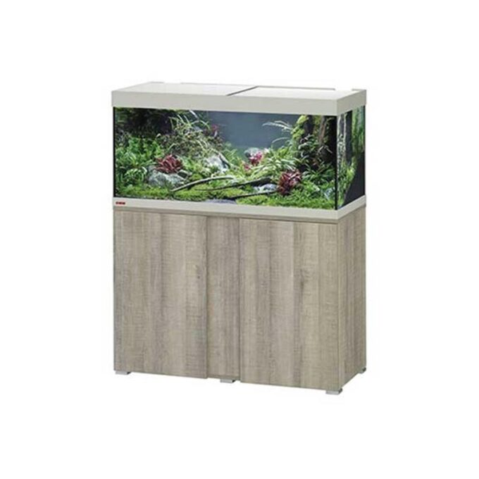 Acvariu cu Stand Eheim vivaline LED 180 gri stejar