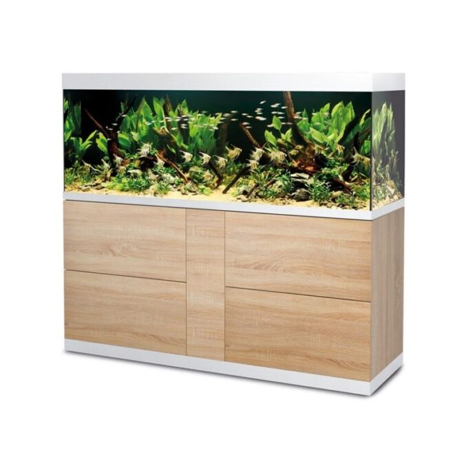 Acvariu cu stand Oase HighLine optiwhite 600 stejar