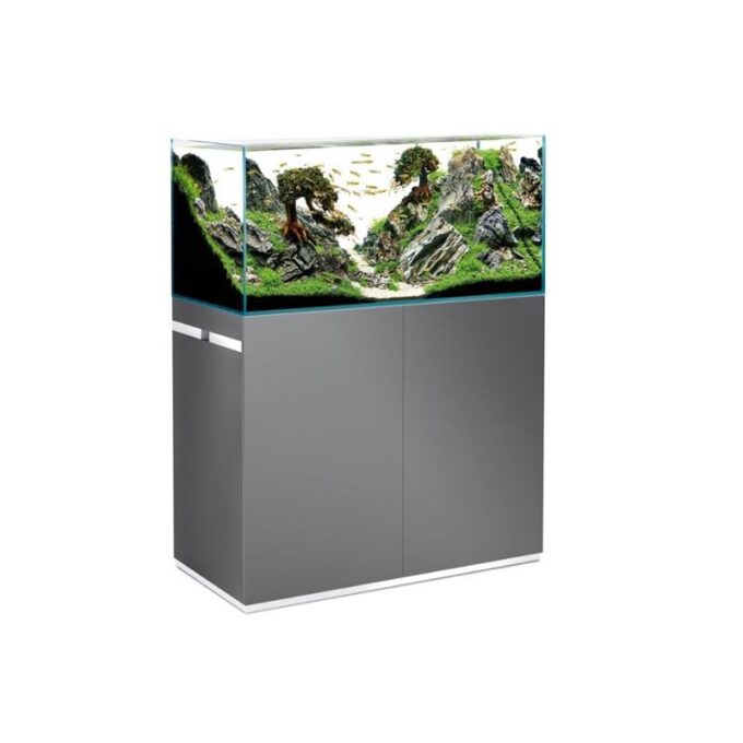 Acvariu sticla ultra clara cu stand ScaperLine 100 grey Set