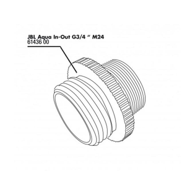 Adaptor metalic JBL Aqua In-Out G3/4 M24