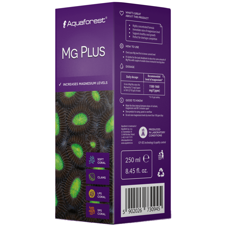 Aditiv lichid Magneziu Aquaforest Mg Plus 250ml