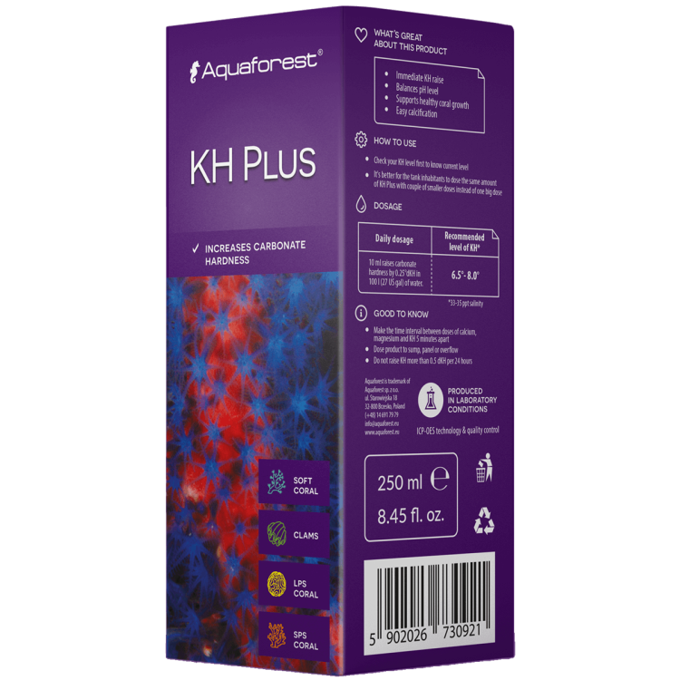 Aditiv pentru cresterea duritatii Aquaforest kH Plus 250ml