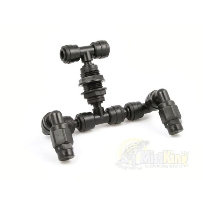 Ansamblu T cu 2 duze pentru Sistem de Ceata MistKing