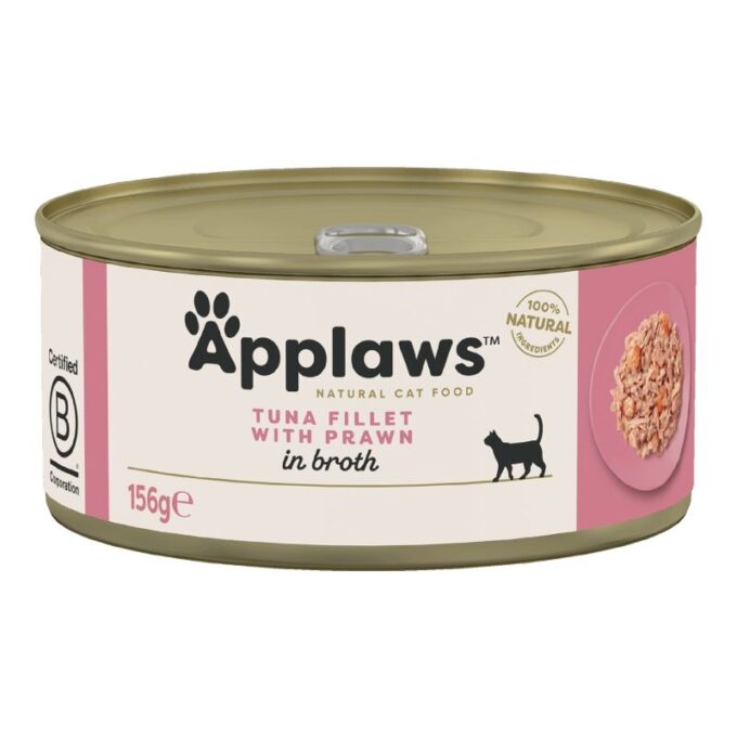 Applaws Tuna Fillet with Prawn, conserva, 156 g