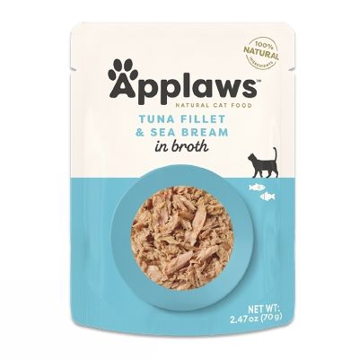 Applaws Tuna Fillet with Sea Bream, plic, 70 g