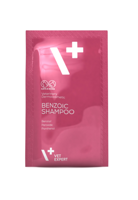 VetExpert Sampon Benzoic, 20 plicuri x 15 ml