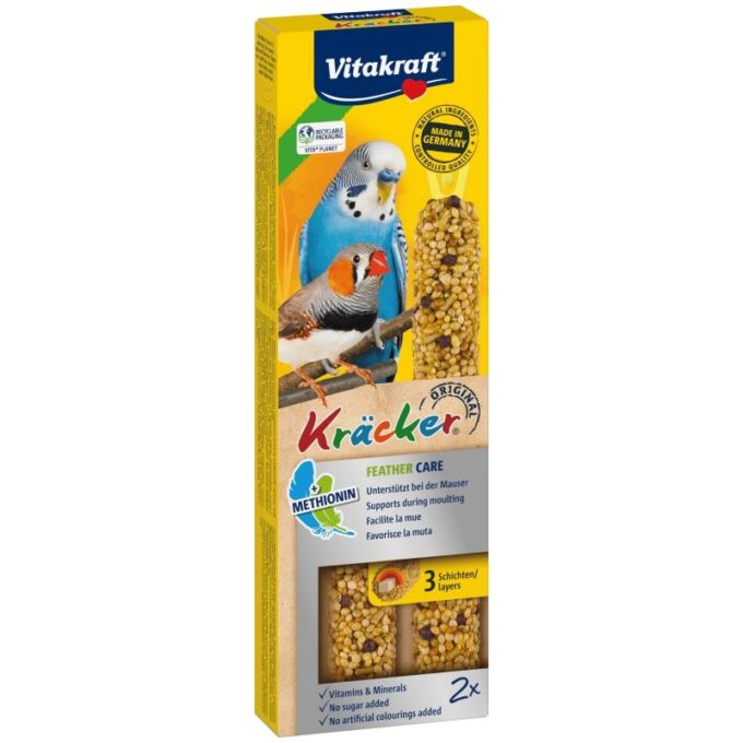 Batoane pentru perusi, Vitakraft Kracker pentru Pene, 60 g