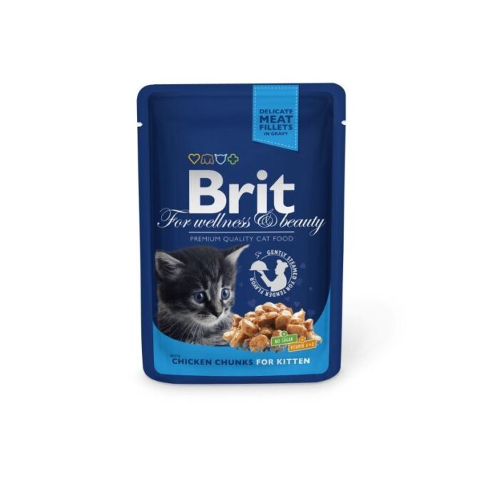 Brit Premium Cat Junior plic cu carne de pui, 100 g 1 Brit Premium Cat Junior plic cu carne de pui, 100 g