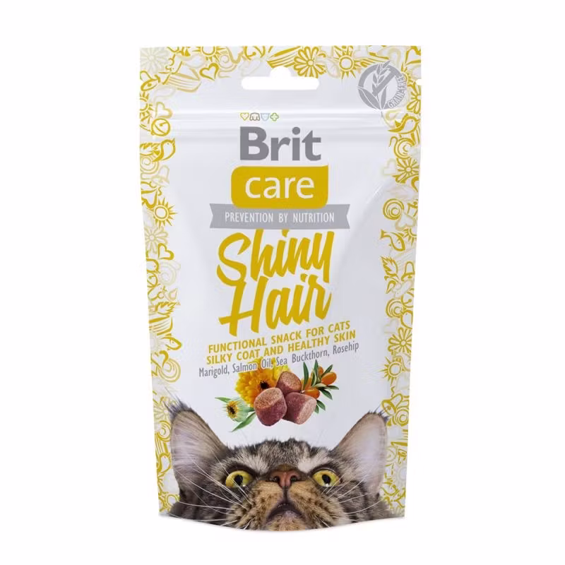 Brit Care Cat Snack Shiny Hair, 50 g